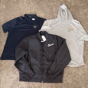 Black Quilted Bomber Jacket - Men's Lightweight Zip-Up